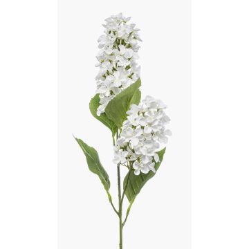 Artificial hydrangea branch XELMAR, white, 75cm