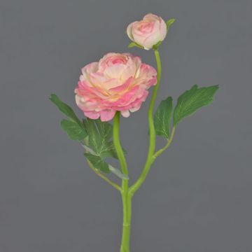 Artificial ranunculus LIOFA, pink-cream, 14"/35cm Artificial ranunculus LIOFA, pink-cream, 14"/35cm