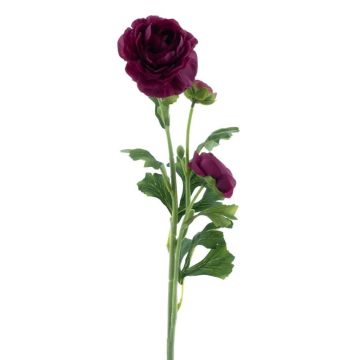 Artificial flower Ranunculus PROTO, dark violet, 26"/65cm Artificial flower Ranunculus PROTO, dark violet, 26"/65cm