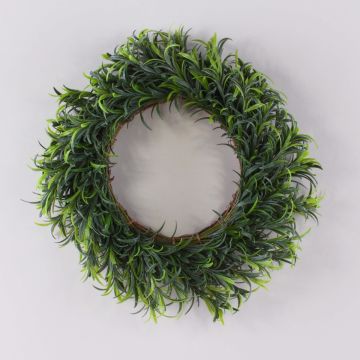 Decorative rosemary wreath DOMINIQUE, green, Ø12"/30cm