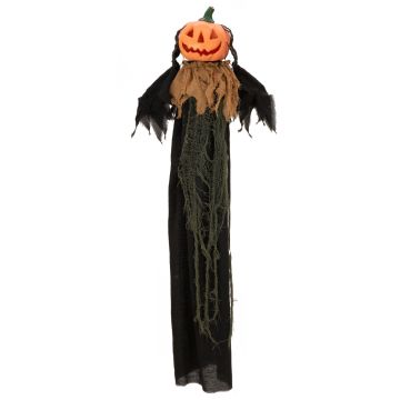 Halloween decoration pumpkin ghost VOLMAR, movement and sound function, LEDs, 115cm