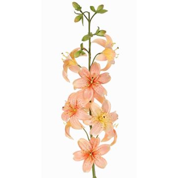 Artificial lily LABRICKA, pink-yellow, 3ft/100cm, Ø3.5"/9cm
