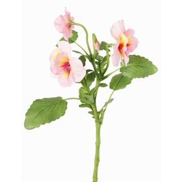 Decorative branch pansy SIANIE, pink-fuchsia-yellow, 14"/35cm, Ø2"-2.6"/5-6.5cm
