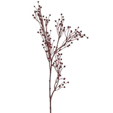QUOLL decorative flax branch with spikes, burgundy, 65cm