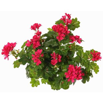 Artificial geranium MIA on a stem, fuchsia, 16"/40cm, Ø2"-3.1"/5-8cm