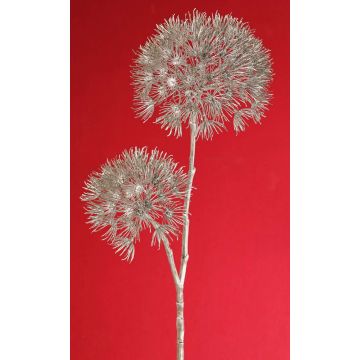 Artificial hogweed branch OTRIS, silver, 37"/95cm, Ø5.9"-8"/15-20cm Artificial hogweed branch OTRIS, silver, 37"/95cm, Ø5.9"-8"/15-20cm