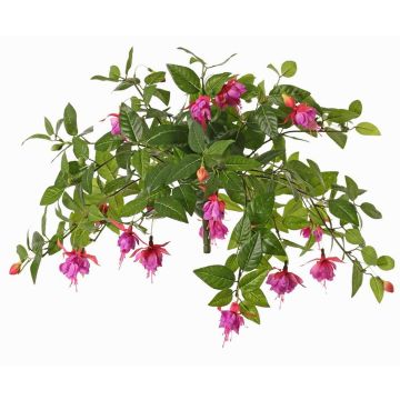 Artificial fuchsia KROUSIA, stem, fuchsia-violet, 12"/30cm, Ø2"/5cm