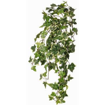 Artificial ivy hanging plant ARJANA, with support stick, flame-retardant, green-white, 30"/75cm Artificial ivy hanging plant ARJANA, with support stick, flame-retardant, green-white, 30"/75cm