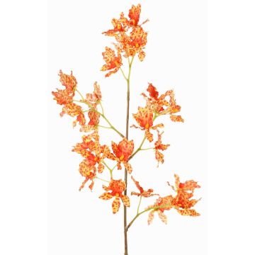 Artificial Odontoglossum orchid branch BELANIA, orange-yellow, 30"/75cm