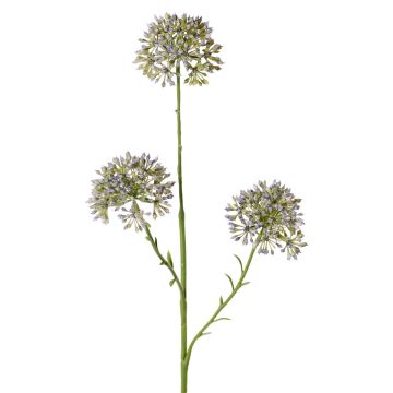 Decorative Allium branch ALIKIO, blue, 26"/65cm, Ø2.8"/7cm