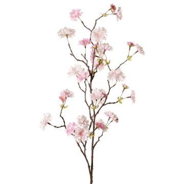 Artificial branch Ornamental peach KENZUN, blossoms, light pink, 4ft/110cm Artificial branch Ornamental peach KENZUN, blossoms, light pink, 4ft/110cm