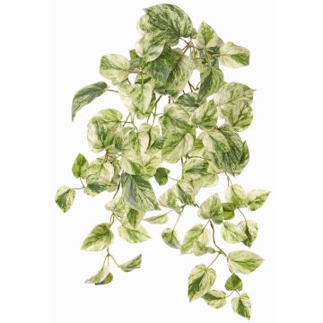 Artificial ivy hanging plant SITIA, on a stake, green-white, 20"/50cm