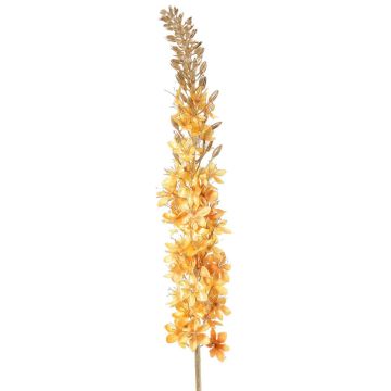 Artificial velvet steppe candle, UCHANA, yellow-gold, 4ft/110cm, Ø2.8"/7cm
