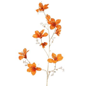 Velvet Bauhinia decorative branch GAZERA, orange-gold, 4ft/115cm Velvet Bauhinia decorative branch GAZERA, orange-gold, 4ft/115cm