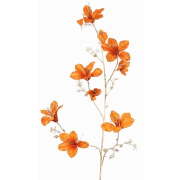 Velvet Bauhinia decorative branch GAZERA, orange-gold, 4ft/115cm Velvet Bauhinia decorative branch GAZERA, orange-gold, 4ft/115cm