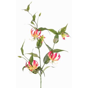 Artificial glory wreath KINTARO, fuchsia-yellow, 4ft/120cm Artificial glory wreath KINTARO, fuchsia-yellow, 4ft/120cm