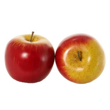 Decorative apple ADALBERO, red-yellow, Ø3.1"/8cm Decorative apple ADALBERO, red-yellow, Ø3.1"/8cm