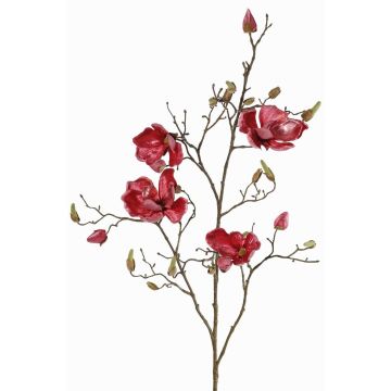 Velvet magnolia branch JACKA, fuchsia, 3ft/105cm