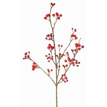 Artificial snowberry branch HARMONIA, berries, red, 31"/80cm Artificial snowberry branch HARMONIA, berries, red, 31"/80cm