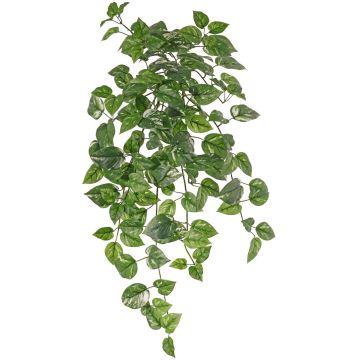 Artificial ivy hanging plant POTTEN, stake, green and white, 80 cm