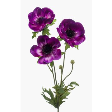 Artificial anemone SUGOL, violet, 30"/75cm