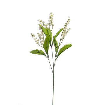 Artificial lily of the valley PLUVIA, white, 28"/70cm