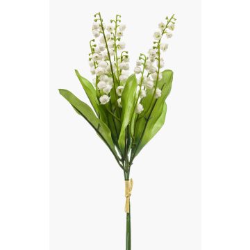 Artificial bunch of lily of the valley LEGOL, white, 14"/35cm
