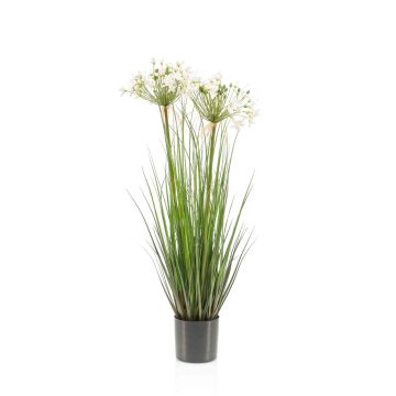 Artificial grass Agapanthus BIBIANKA, white, 31"/80cm