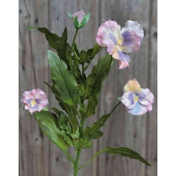 Artificial pansy SILANA, light pink-purple, 12"/30cm