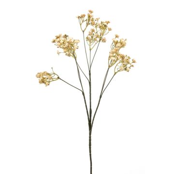 Artificial Baby's breath LITAGO, dried look, beige, 28"/70cm, Ø0.6"/1.5cm