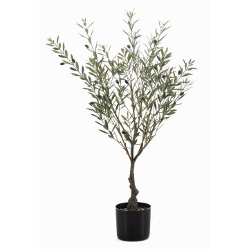 Artificial olive tree LONIRB with fruit, artificial trunk, crossdoor, 35"/90cm Artificial olive tree LONIRB with fruit, artificial trunk, crossdoor, 35"/90cm