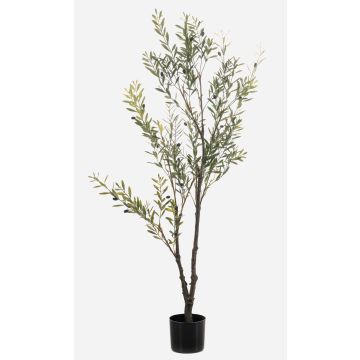 Artificial olive tree LONIRB with fruit, artificial trunk, crossdoor, 5ft/140cm