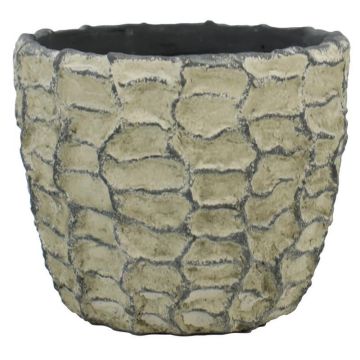 Ceramic Cache-pot SILVAM textured, dark grey, 4.1"/10.5cm, Ø4.9"/12.5cm Ceramic Cache-pot SILVAM textured, dark grey, 4.1"/10.5cm, Ø4.9"/12.5cm