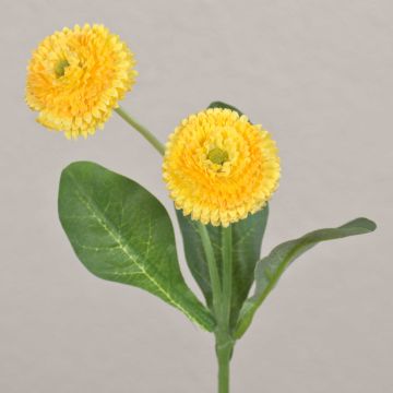 Fake daisies SYEDA, yellow, 10"/25cm Fake daisies SYEDA, yellow, 10"/25cm