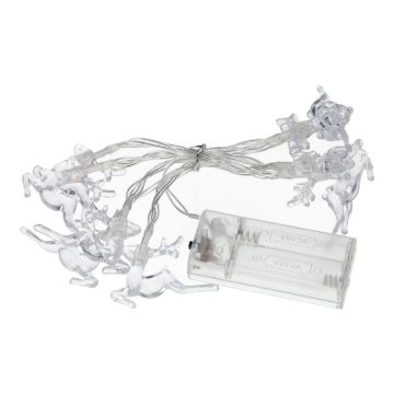 Fairy lights CASSATA with 10 LED Rentieren, Batterie, 35"/90cm