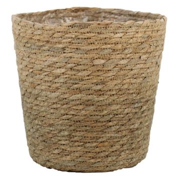Basket Cache-pot FERMINA, brown, 5.1"/13cm, Ø4.3"/11cm