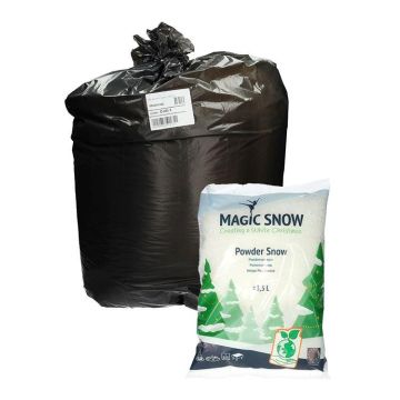 Decorative powder snow, organic SNOLAN, Christmas, flame-retardant, white, 250 litres Decorative powder snow, organic SNOLAN, Christmas, flame-retardant, white, 250 litres
