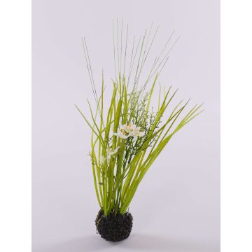 Artificial grass Star of Bethlehem MANFREDO, soil ball, white, 16"/40cm Artificial grass Star of Bethlehem MANFREDO, soil ball, white, 16"/40cm