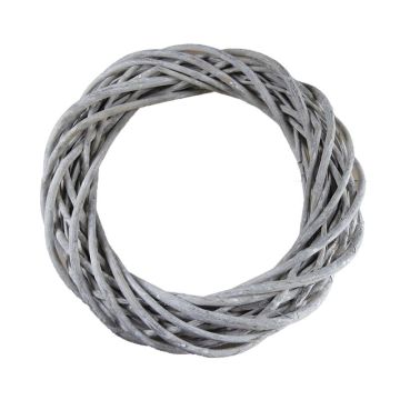 Dried wreath willow DEMETRIUS, grey, 6cm, Ø30cm