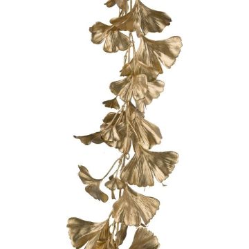 Artificial garland Ginkgo XALTON, gold, 4ft/115cm Artificial garland Ginkgo XALTON, gold, 4ft/115cm