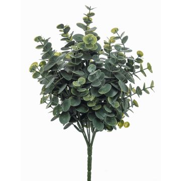 Artificial eucalyptus GLIWEN on a stake, green-grey, 12"/30cm