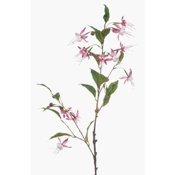 Decorative fuchsia branch FROWEL, pink-white, 37"/95cm Decorative fuchsia branch FROWEL, pink-white, 37"/95cm