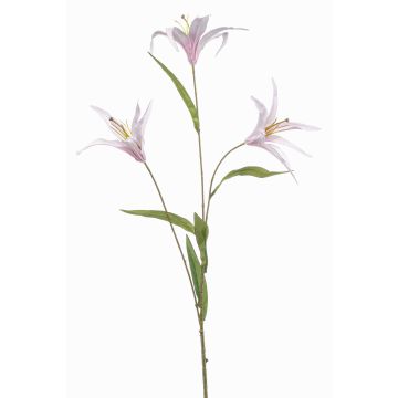 Artificial lily branch WOLVEX, light pink, 3ft/100cm