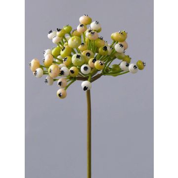 Artificial Firethorn spray CLEO, berries, cream-green, 8"/20cm Artificial Firethorn spray CLEO, berries, cream-green, 8"/20cm
