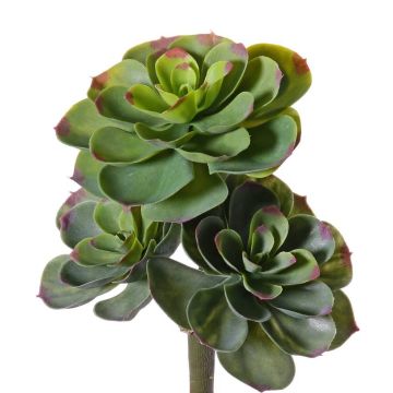 Fake echeveria NADIA, on spike, green-red, 12"/30cm, Ø8"/20cm Fake echeveria NADIA, on spike, green-red, 12"/30cm, Ø8"/20cm