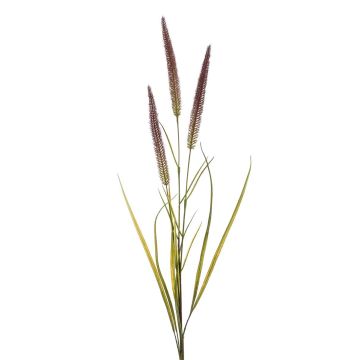 Decorative foxtail branch TALOR with panicles, brown-green, 33"/85cm