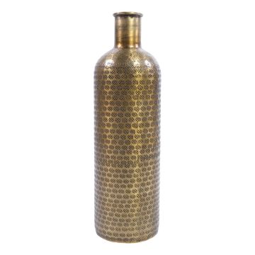 Metall Flaschenvase MAGDALINA, gold, 53cm, Ø14,5cm