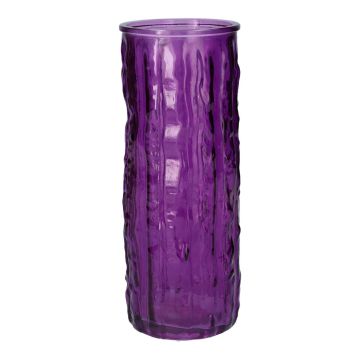 ANJANKA decorative glass vase, dark purple, 25cm, Ø9.5cm
