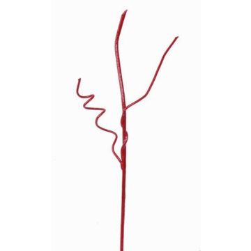 Artificial corkscrew willow spray, AZMIDI, red lacquered, 37"/95cm Artificial corkscrew willow spray, AZMIDI, red lacquered, 37"/95cm
