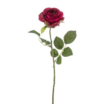 Rose Artificial BRUNETTE, fuchsia, 70cm, Ø11cm